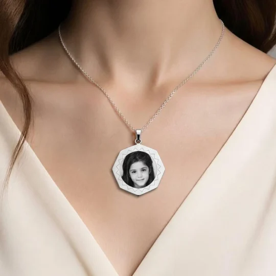 925 sterling silver custom picture pendant